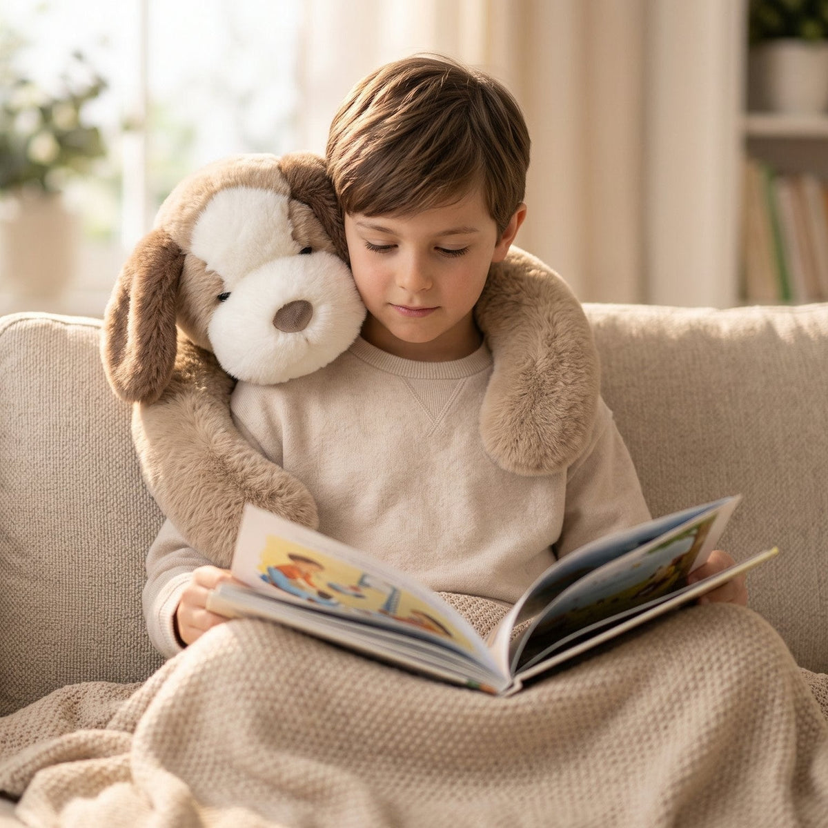 CALMIO™ Peluche lestée anti-stress apaisante - sommeil & relaxation enfant adulte - GamLight