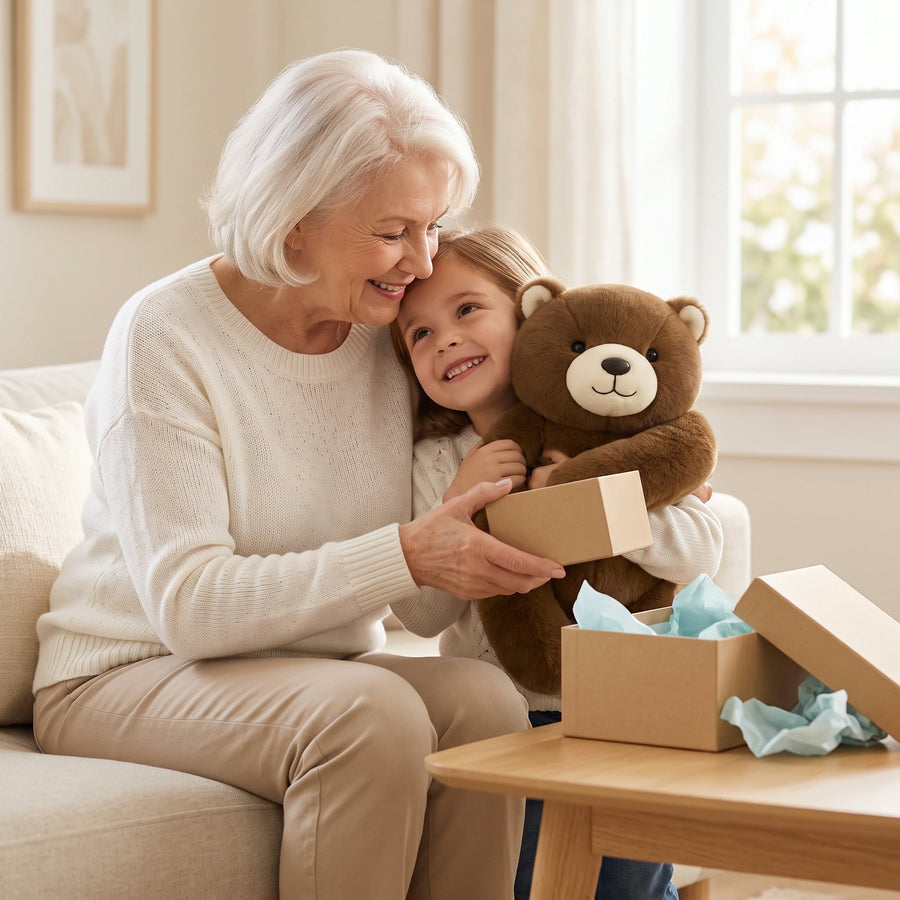 CALMIO™ Peluche lestée anti-stress apaisante - sommeil & relaxation enfant adulte - GamLight