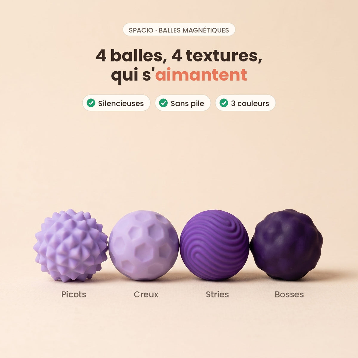 SPACIO – Balles magnétiques anti-stress - GamLight