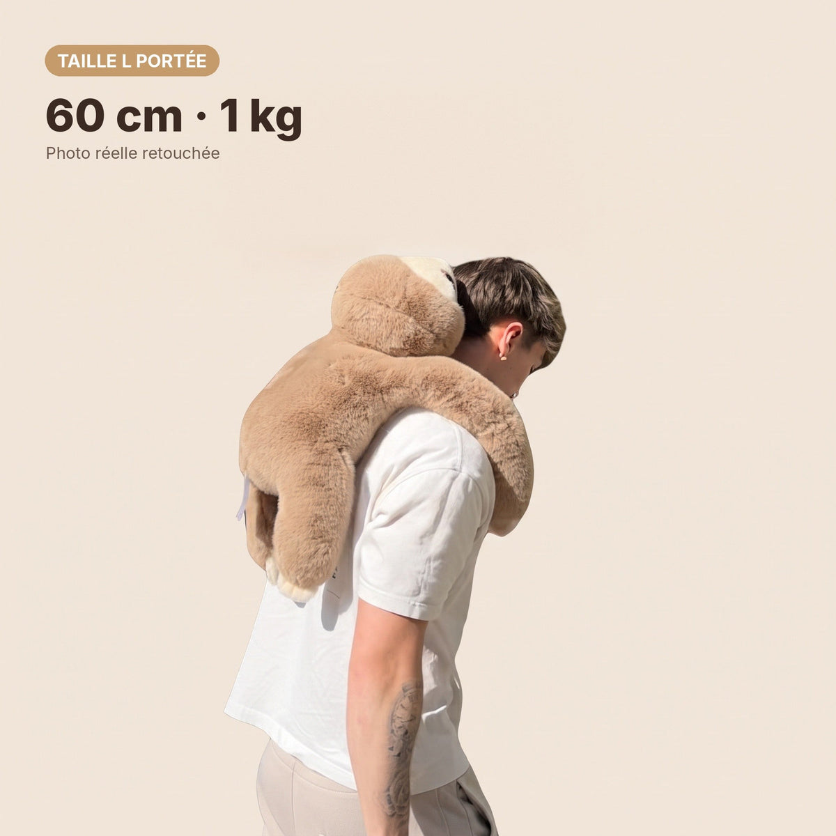 CALMIO™ Peluche lestée anti-stress apaisante - sommeil & relaxation enfant adulte - GamLight