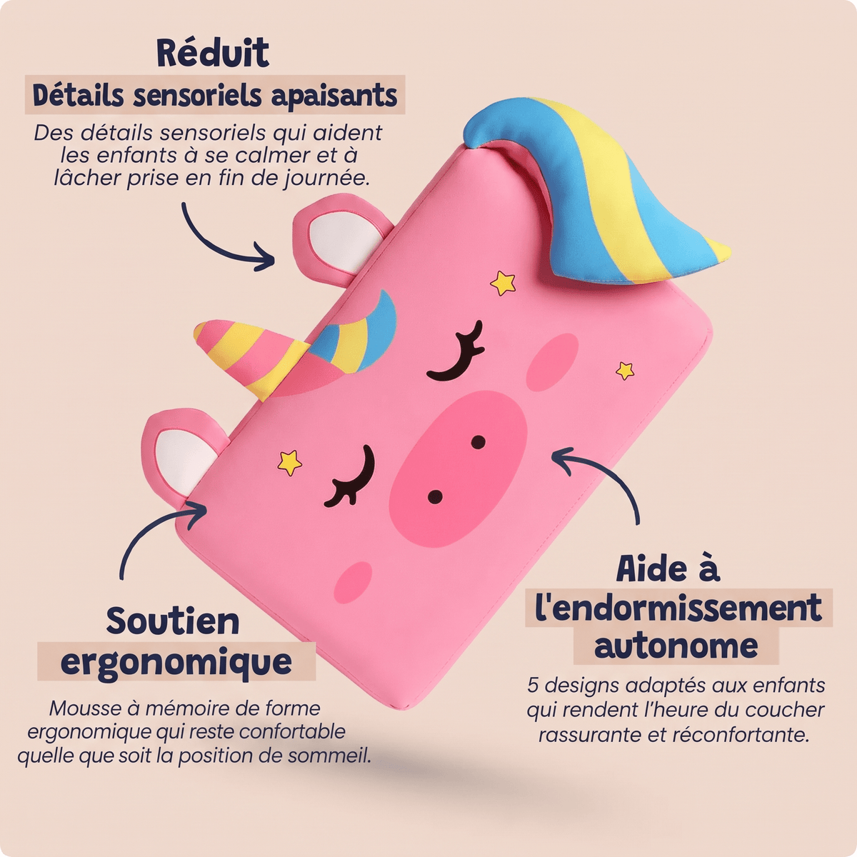 Cozio - Oreiller pour Enfants - GamLight