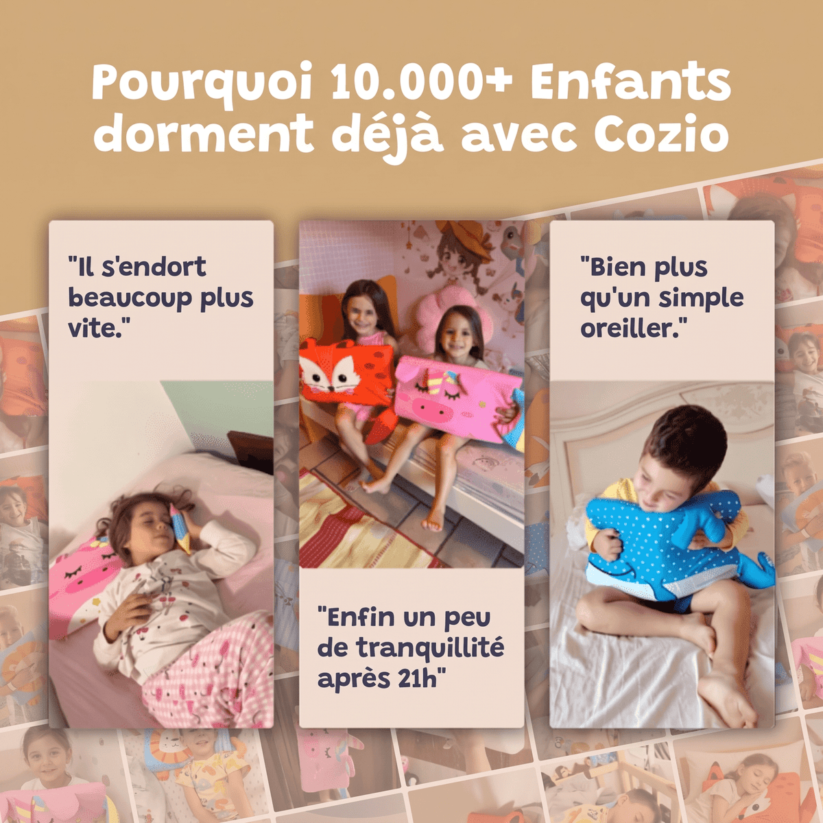 Cozio - Oreiller pour Enfants - GamLight
