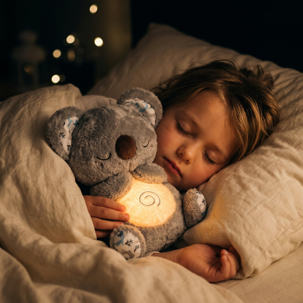 LUMIO™ Peluche respirante lumineuse - aide au sommeil & endormissement enfant adulte